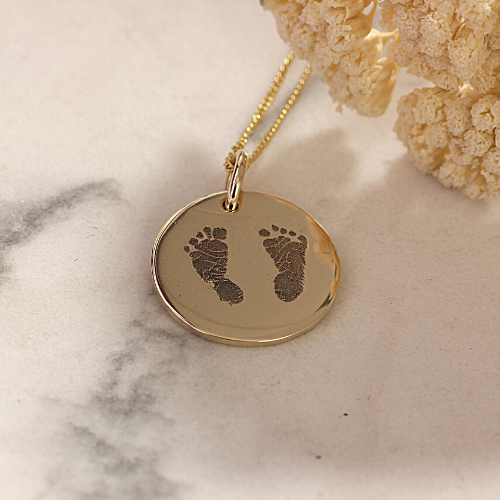 Footprint/Handprint Keepsake Necklace
